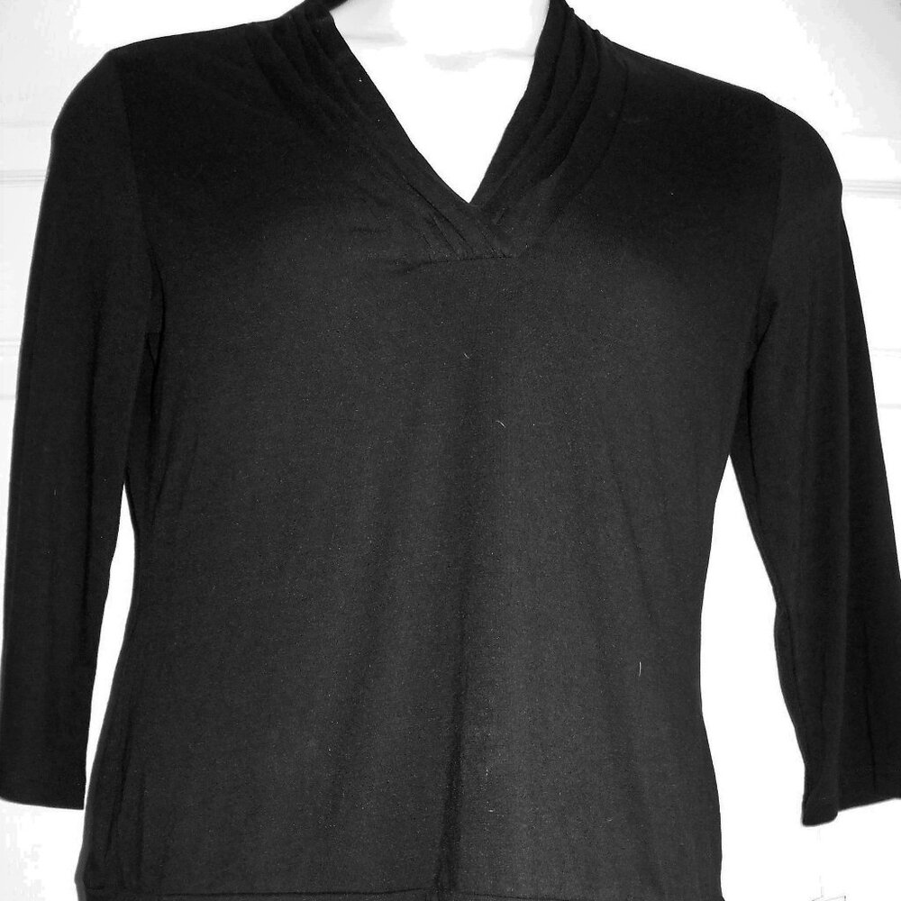Vol.1 black tunic v neck long sleeve size L New
